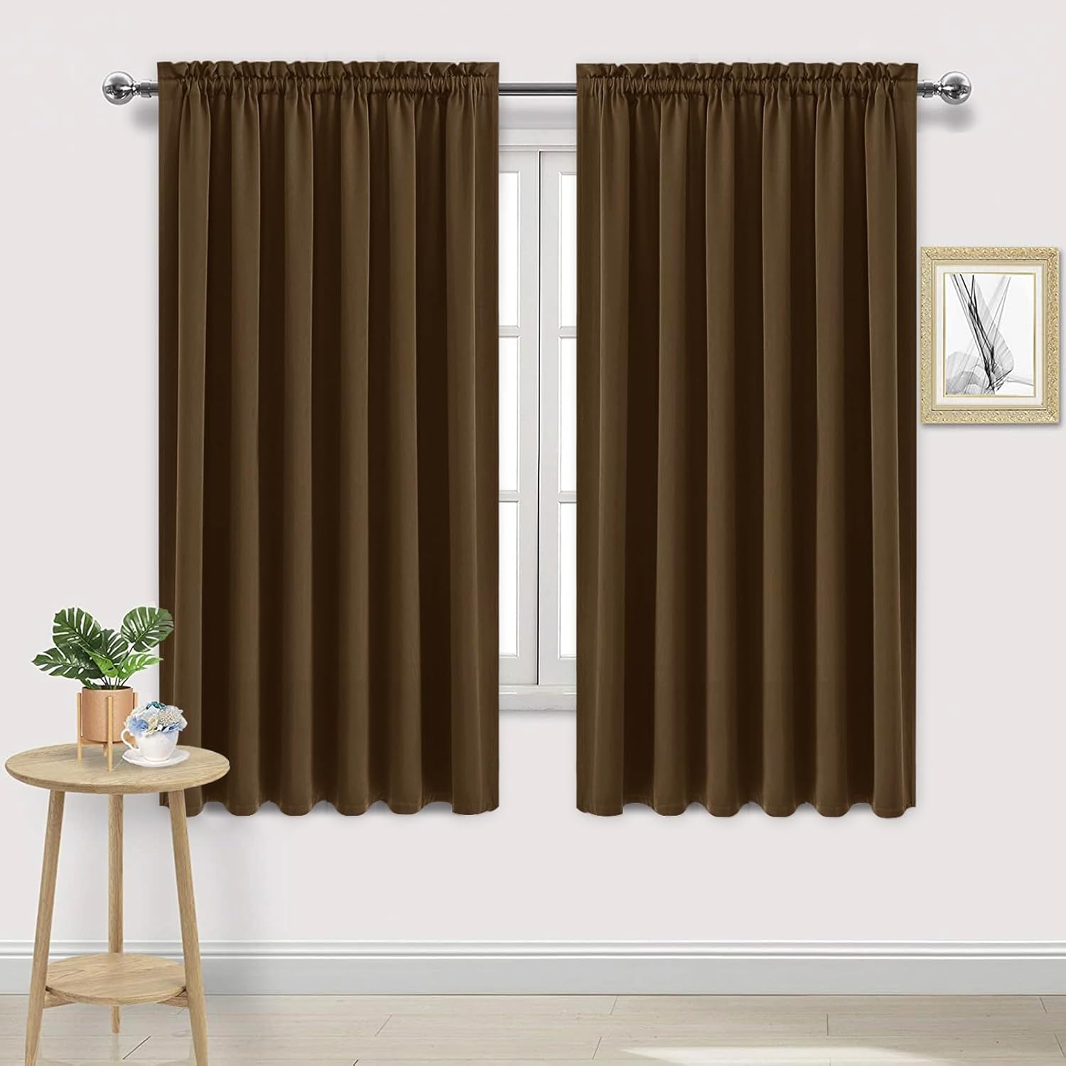 DWCN Blackout Curtains for Living Room Thermal Insulated, Energy Saving & Noise Reducing Bedroom