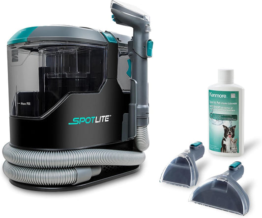 Kenmore KW2001.01 Upgrade SpotLite Portable Carpet Spot Cleaner & Pet Stain Remover, 17Kpa Powerful