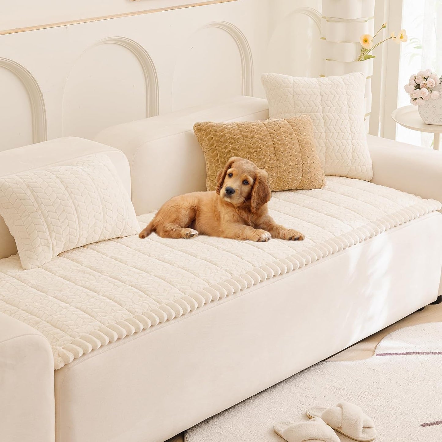 Mivnue Pet Couch Cover Protector Sofa Covers for Pets Washable Non Slip Couches and Sofas Dog Mat