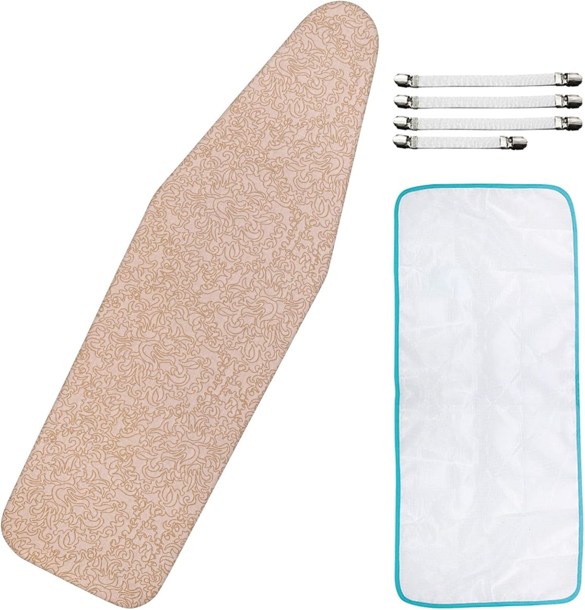 Dalykate Ironing Board Cover 21 x 57 with Scorch and Stain Resistant Thick Padding and Elasticized