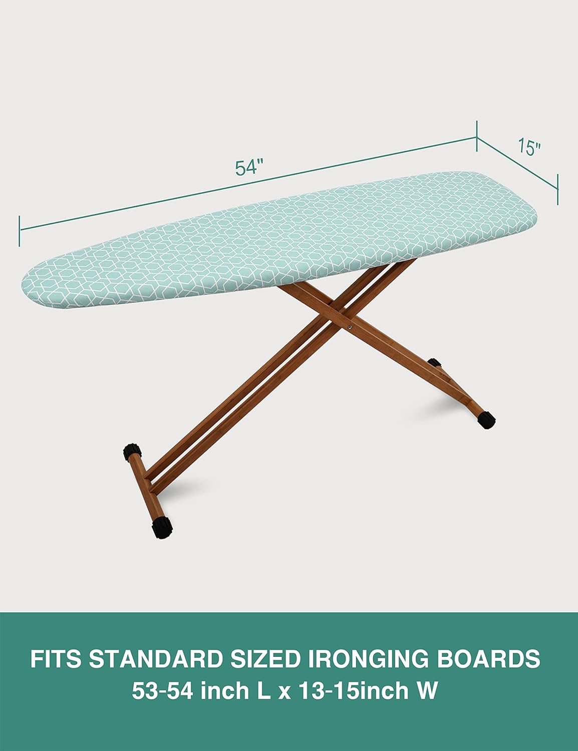 Extra Thick Ironing Board Cover and Pad,15x54 Reflective Silicone Ironing Board Cover Resist
