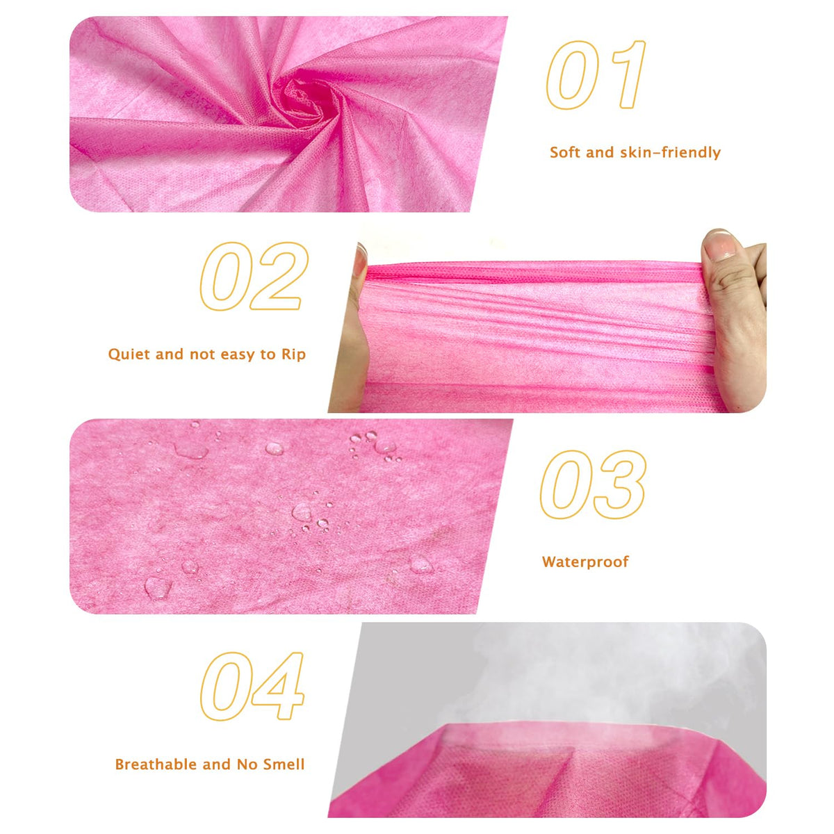 100Pcs Disposable Massage Table Sheets 31" x 71" Non-Woven Fabric Disposable Bed Sheets SPA Bed