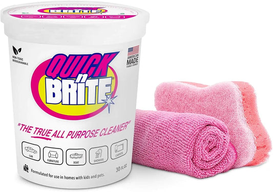 Quick 'n Brite All Purpose Cleaning Paste – Miracle Cleaner for Tough Stains, Biodegradable