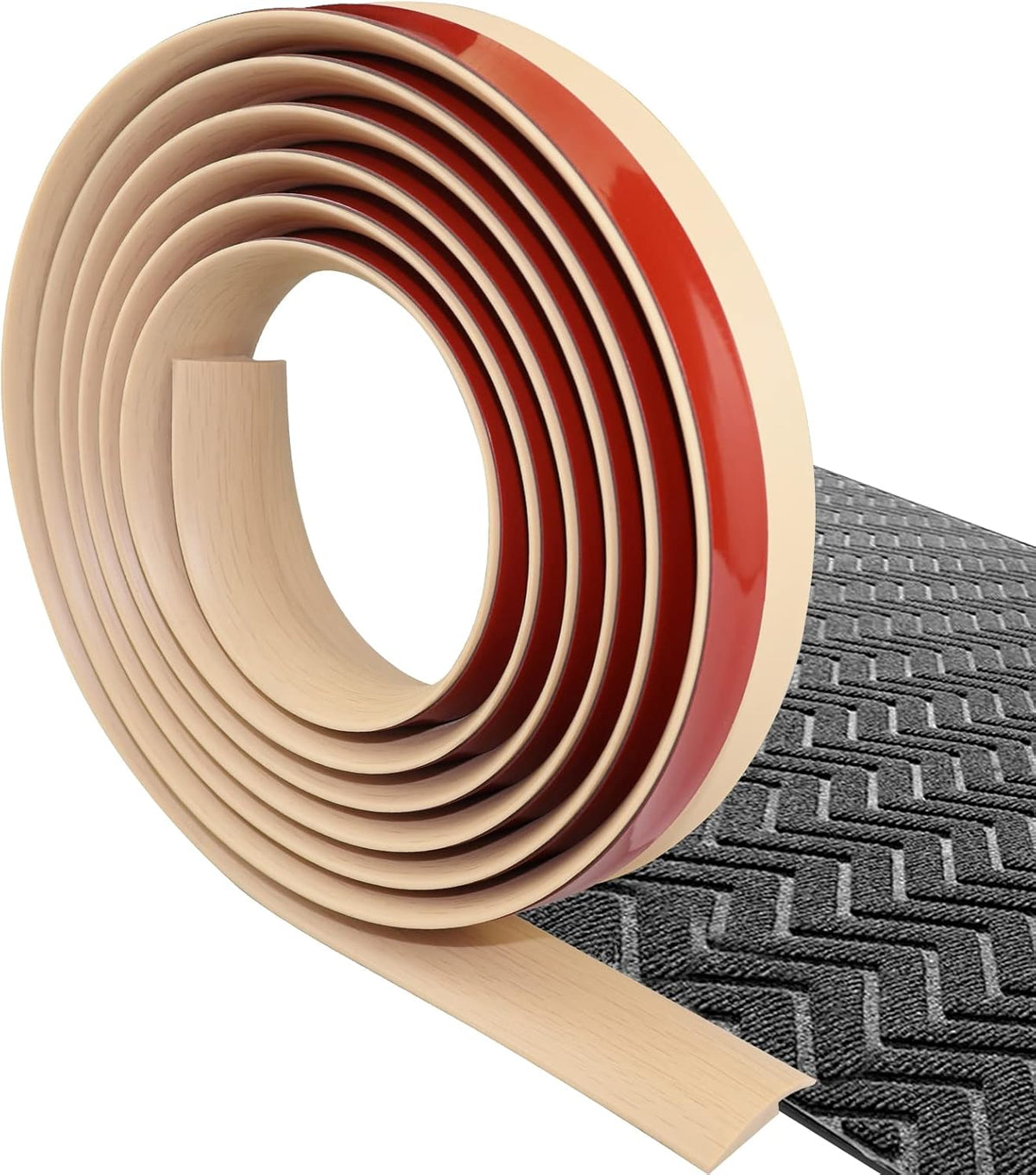 Floor Transition Strip Self Adhesive Carpet & Flooring Transitions Edging Trim Strip PVC Threshold