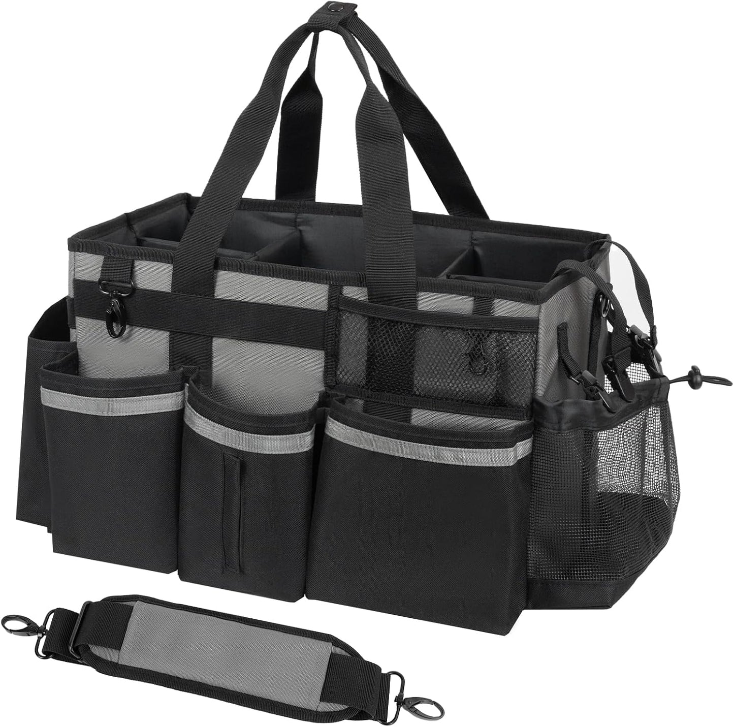 Wearable Cleaning Caddy, Cleaning Caddy Supplies Organizer with Handle & Shoulder Straps for