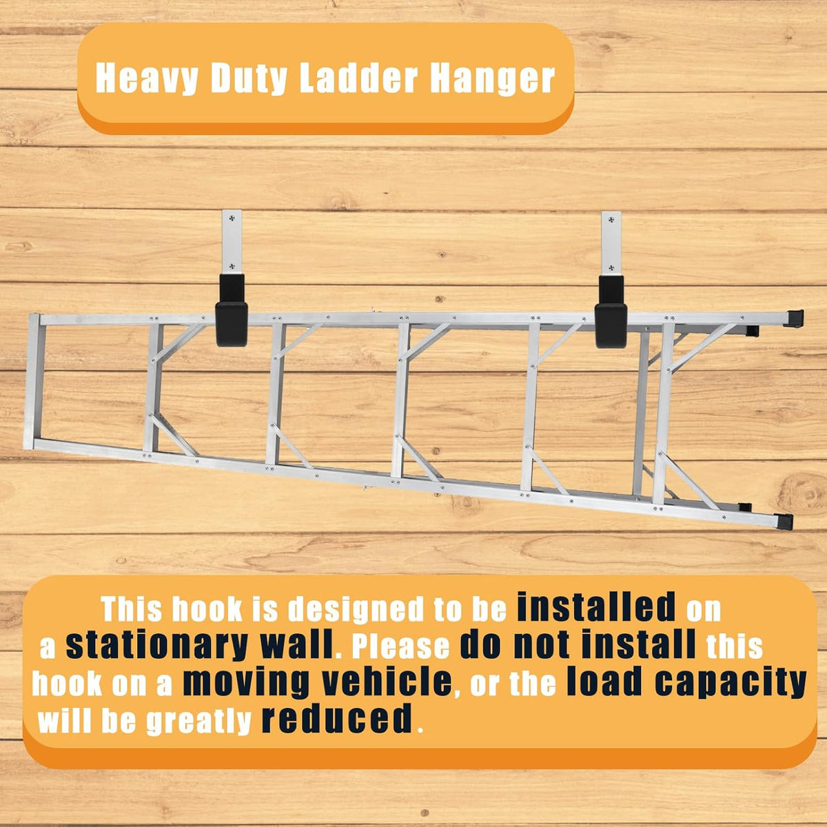 Heavy Duty Utility Hooks for Wall Mount, Garage Wall Hooks, Multi-Use Hose, Bike, Ladder, Chainsaw