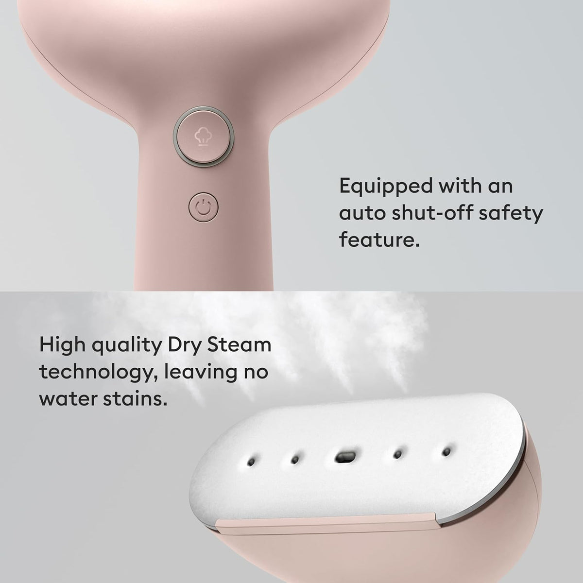 Steamery Handheld Clothes Steamer Cirrus 3, 1200W, US Plug, Heated Ironing Plate, Fast Heat Up