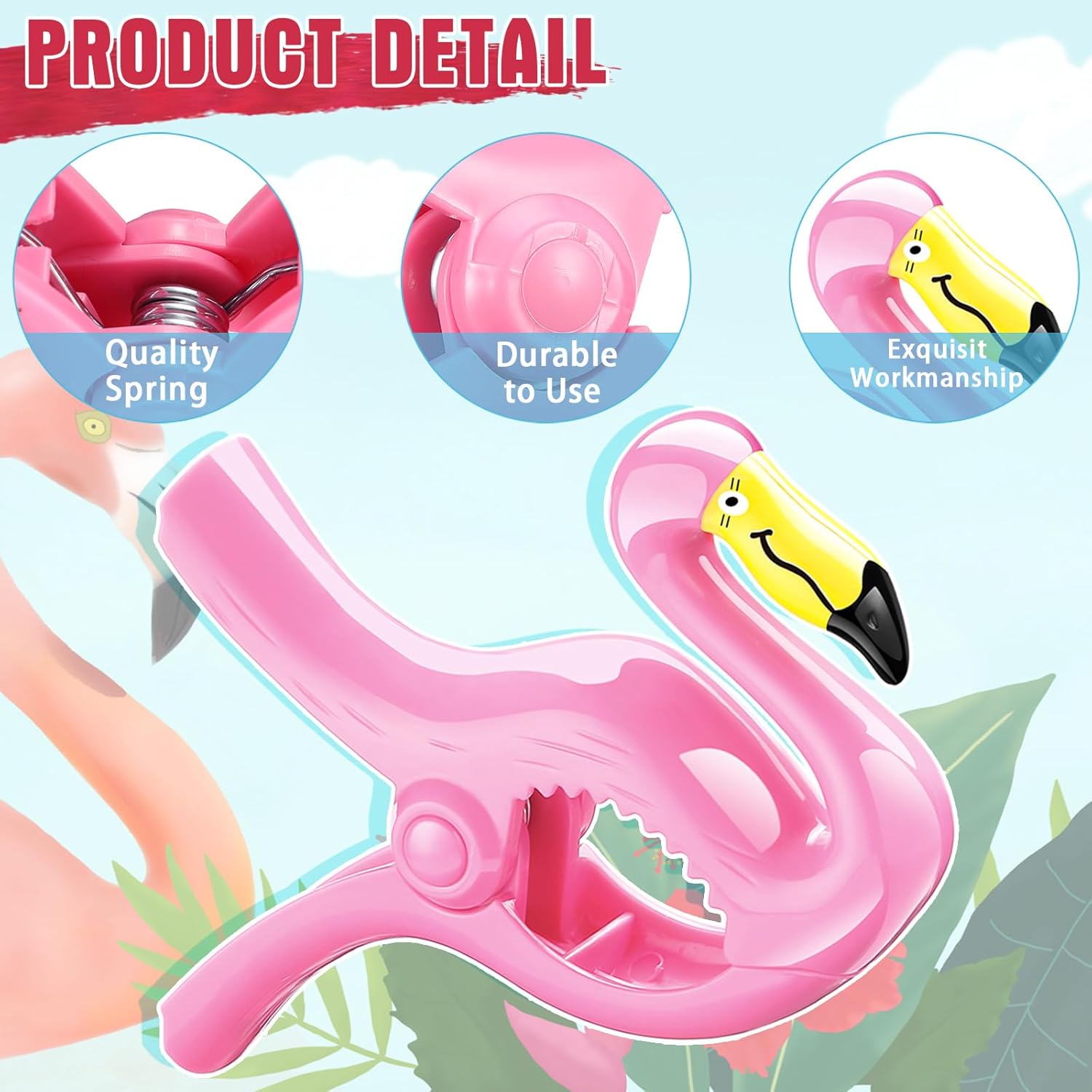 4 Pieces Beach Towel Clip Jumbo Size Chair Clips Towel Holder Clothes Pegs Christmas Stocking Clamp