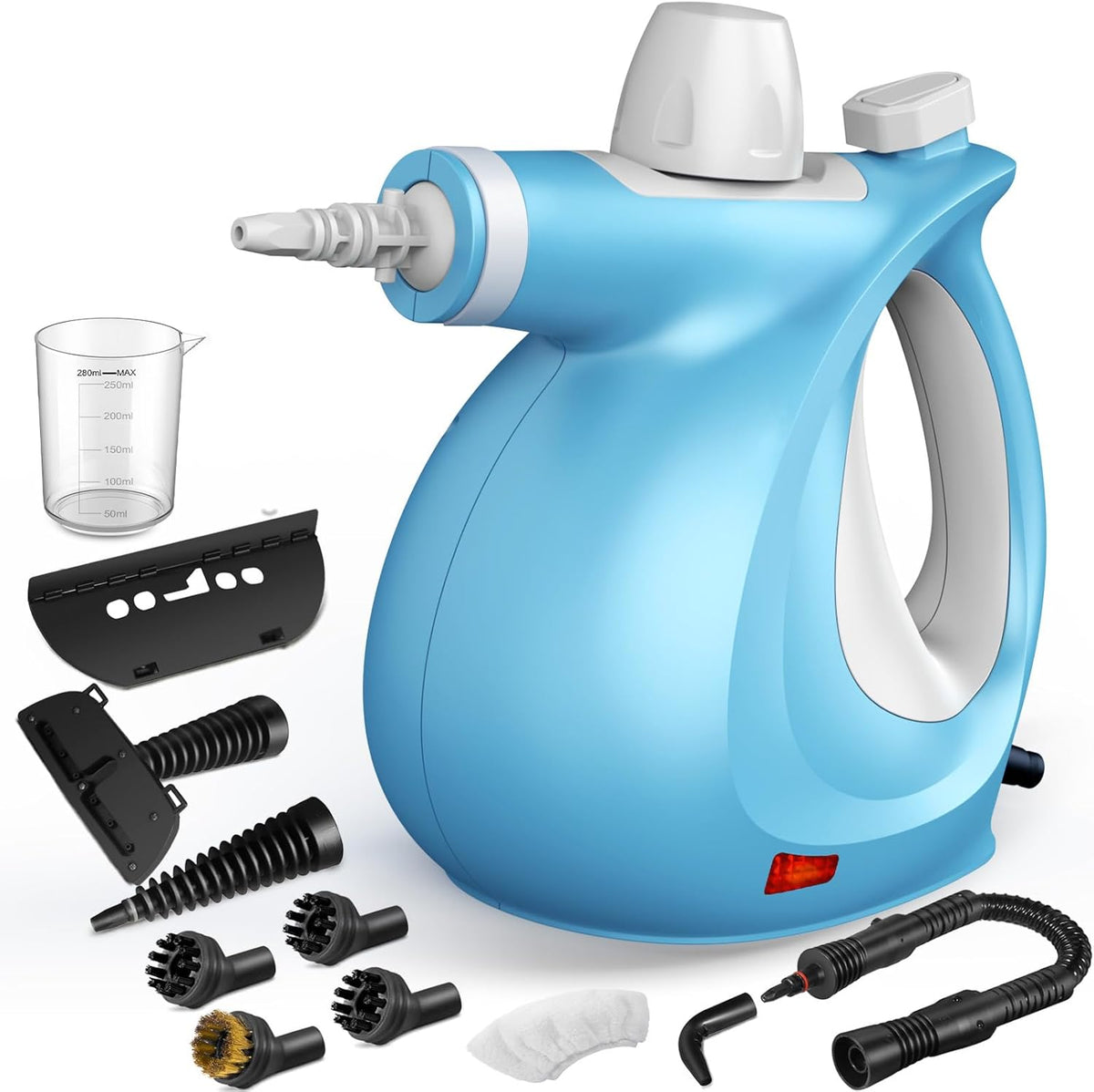Pressurized Handheld Multi-Surface Natural Steam Cleaner with 12 pcs Accessories, Multi-Purpose