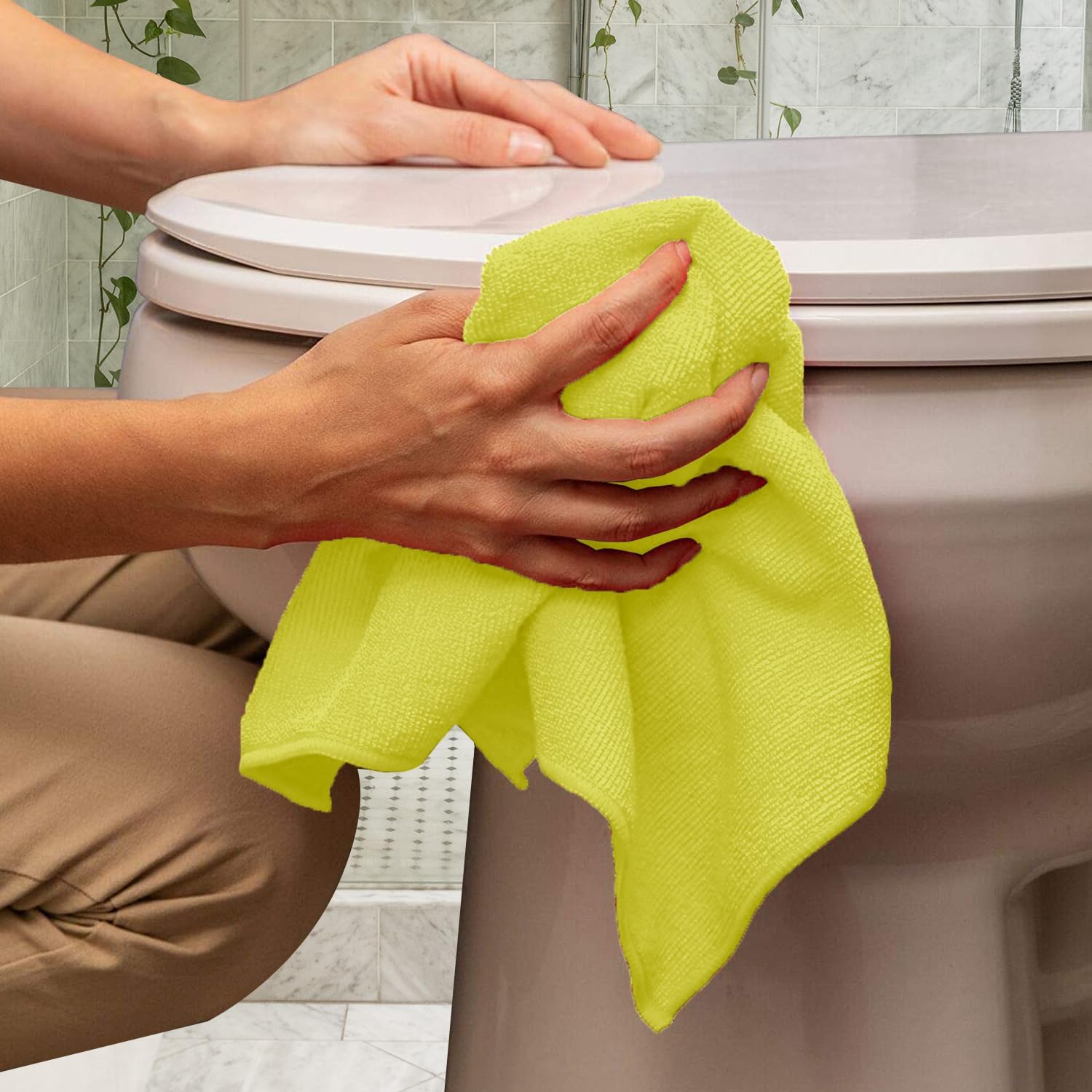 Avalon Towels Microfiber Cleaning Cloths (Value Pack of 48) Size 16" x 16", Highly Absorbent