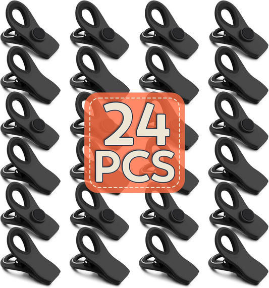 FINDMAG 24 Pack Magnetic Chip Clips for Food Storage, Plastic Bag Clips with Strong Magnet for