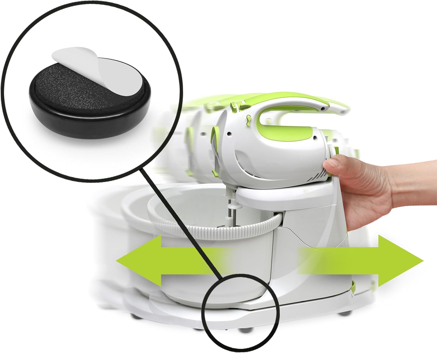 Slipstick GorillaGlides Kitchen Appliance Sliders (24 x 3/4” Round Glides) Self Adhesive Countertop
