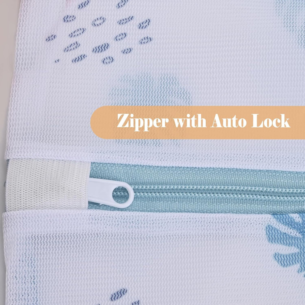 Durable Laundry Bag, Mesh Laundry Bags with Premium Zipper, 5 Pack Washing Machine Wash Bags for