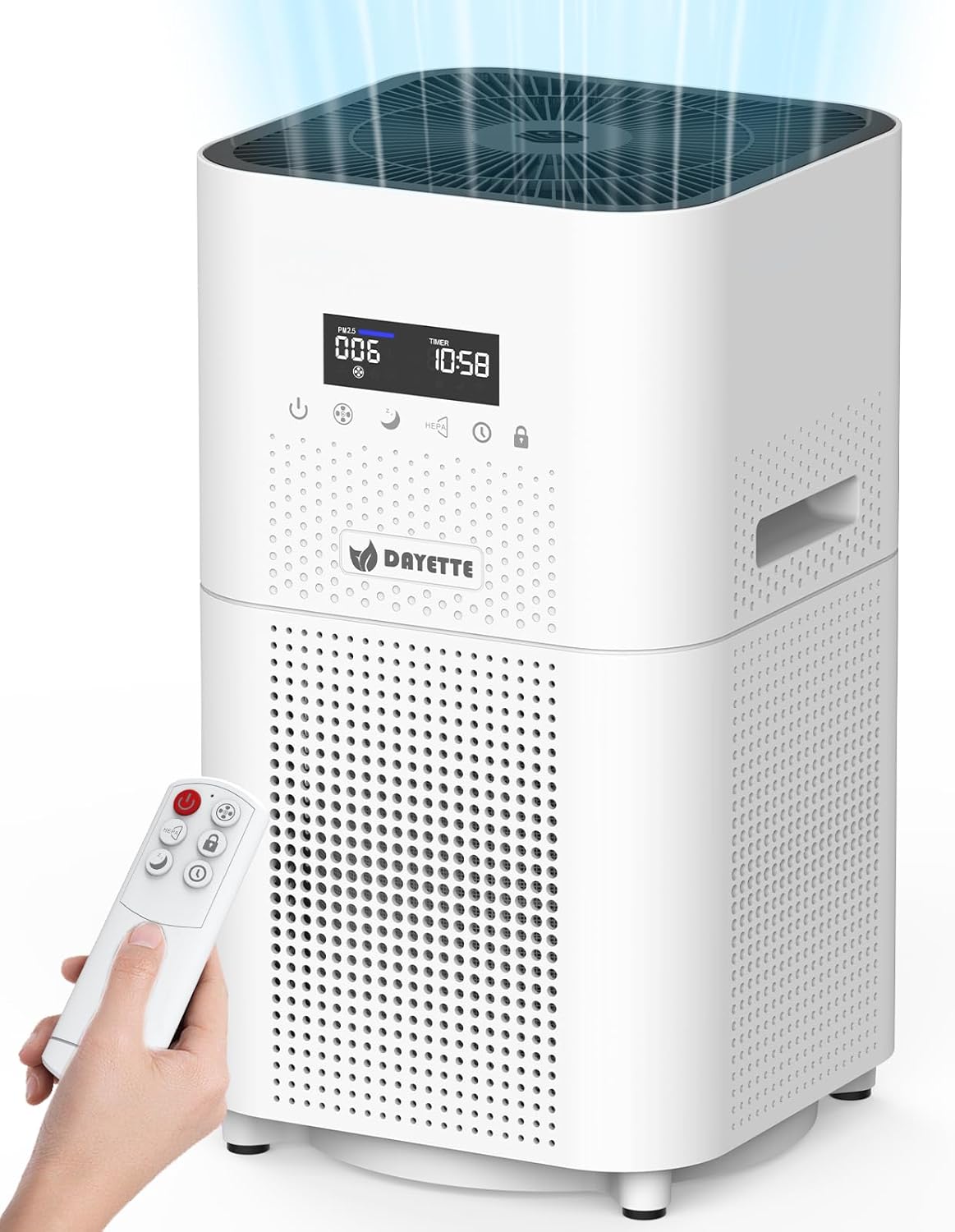 Dayette Air Purifiers for Home Large Room up to 3000 Sq Ft, CARD Upgrade to 500 m³/h H14 Ture Hepa