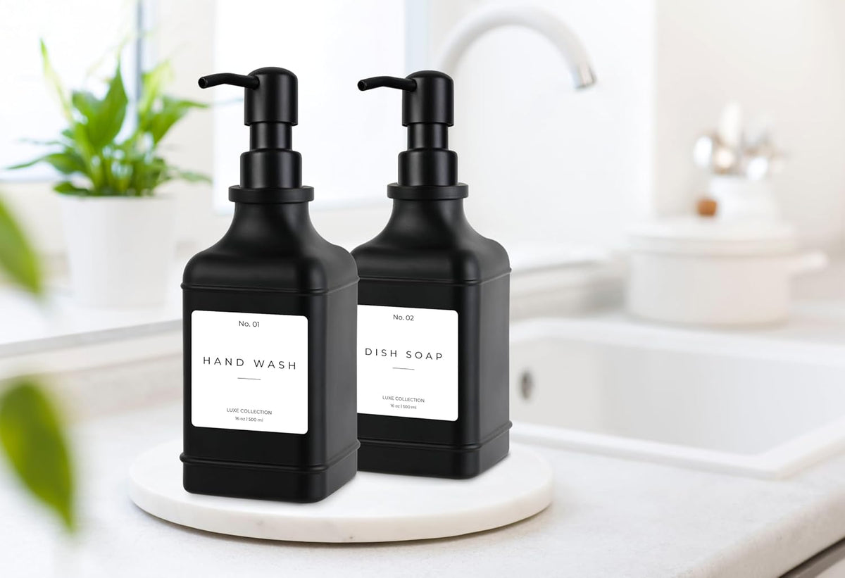 Emerson Essentials Soap Dispenser, Dish Soap Dispenser, Soap Dispenser Bathroom Set, Hand Soap