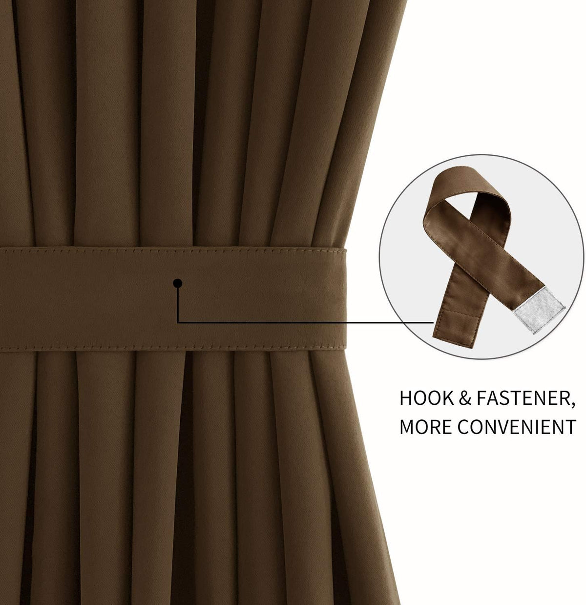 DWCN French Door Curtains – Rod Pocket Thermal Blackout Curtain for Doors with Glass Window