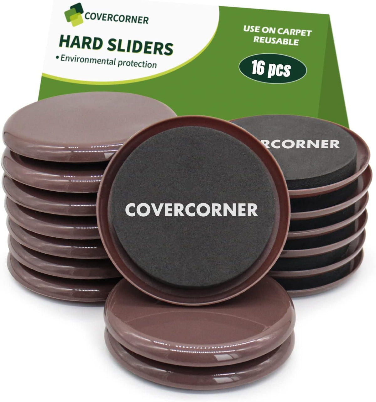Furniture Sliders for Carpet 16 PCS - 3 1/2 inch Sliders for Moving Furniture – Appliance Slider
