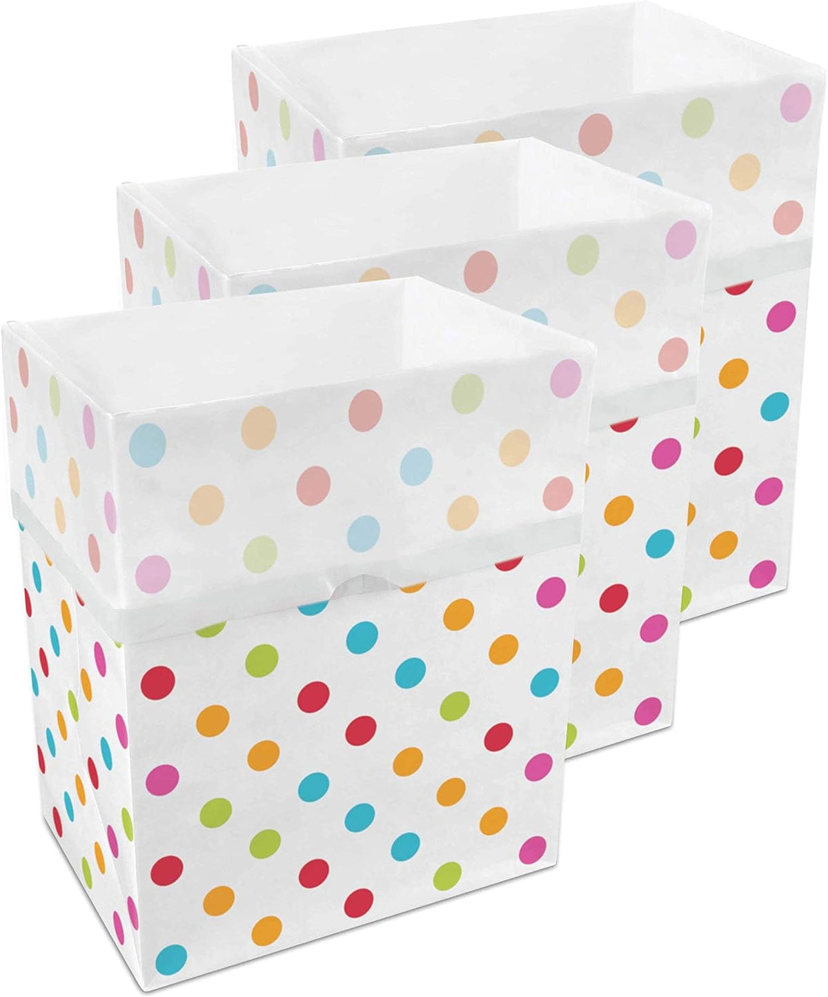 13 Gallon Disposable Pop-Up Trash Cans (3-Pack) with Fitted Bags – Foldable Garbage & Recycling