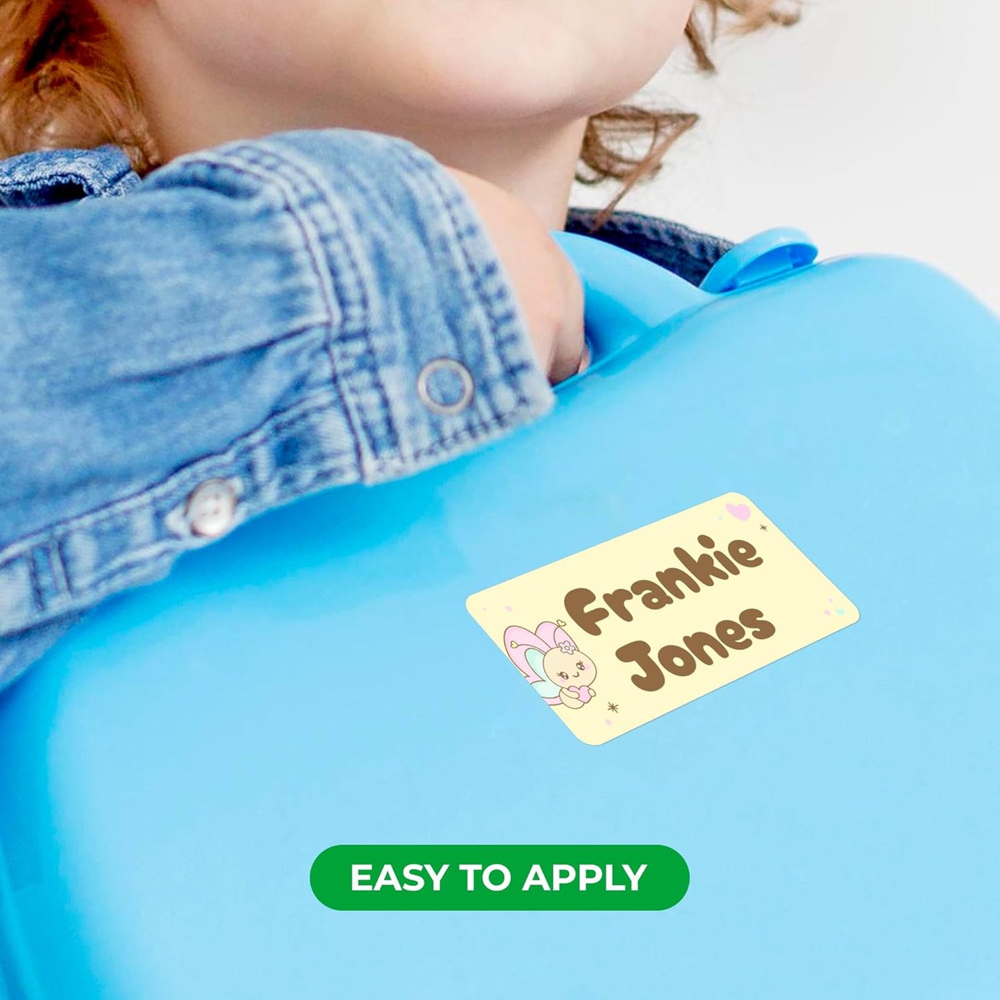 Personalized Name Tag Stickers for Kids (130+ Pack) | Butterfly Waterproof Labels for School