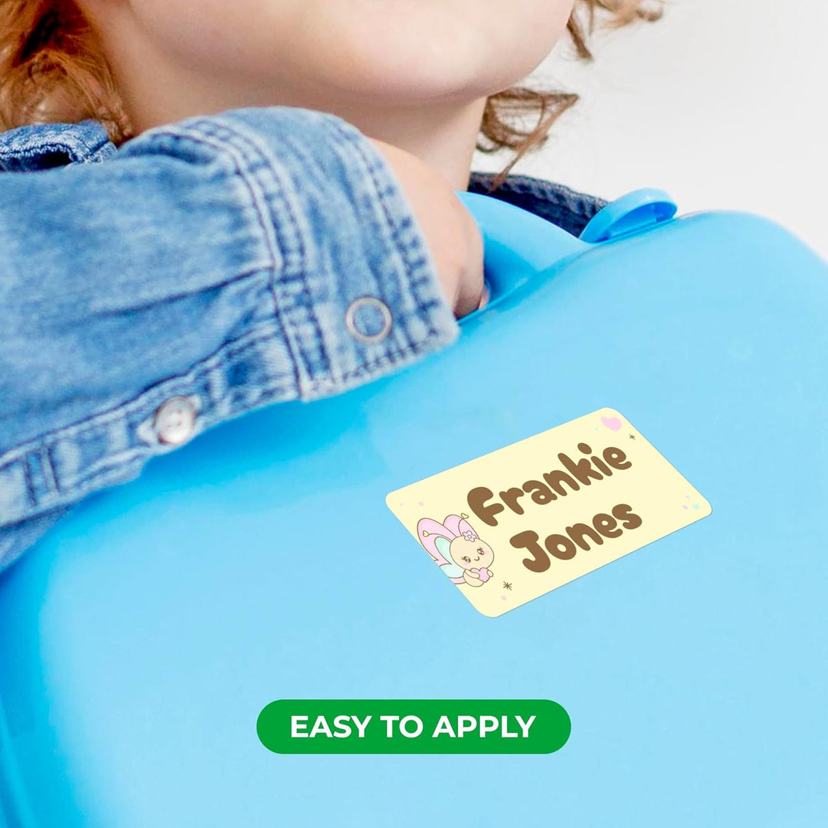 Personalized Name Tag Stickers for Kids (130+ Pack) | Butterfly Waterproof Labels for School