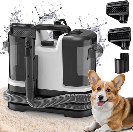 Portable Carpet & Upholstery Cleaner, Deep Cleaning for Rugs, Couch, Car Interiors Stains, Pet &