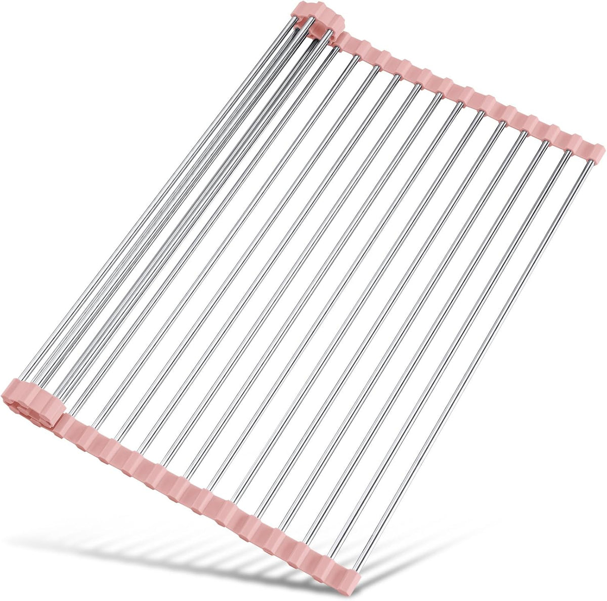 Tomorotec 21" x 15.5" Roll Up Dish Drying Rack Over Sink Drying Rack Sink Cover Kitchen Sink
