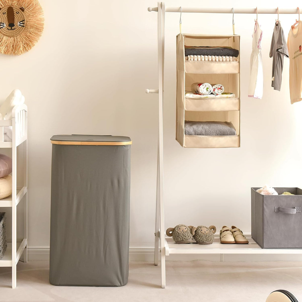 GRANNY SAYS 3-Shelf Hanging Closet Organizer, Closet Organizers and Storage, Closet Storage Hanging