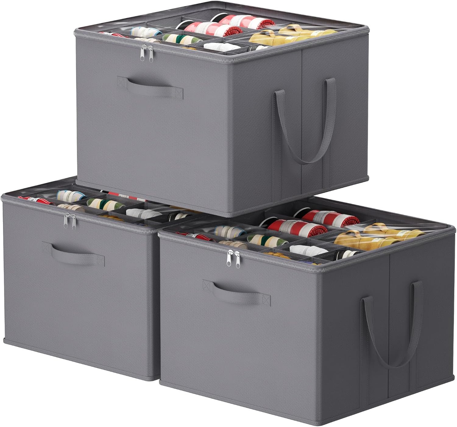 Lifewit Shoe Storage Organizer for Closet Fits 12-16 Pairs, Fabric Large Shoe Box Storage