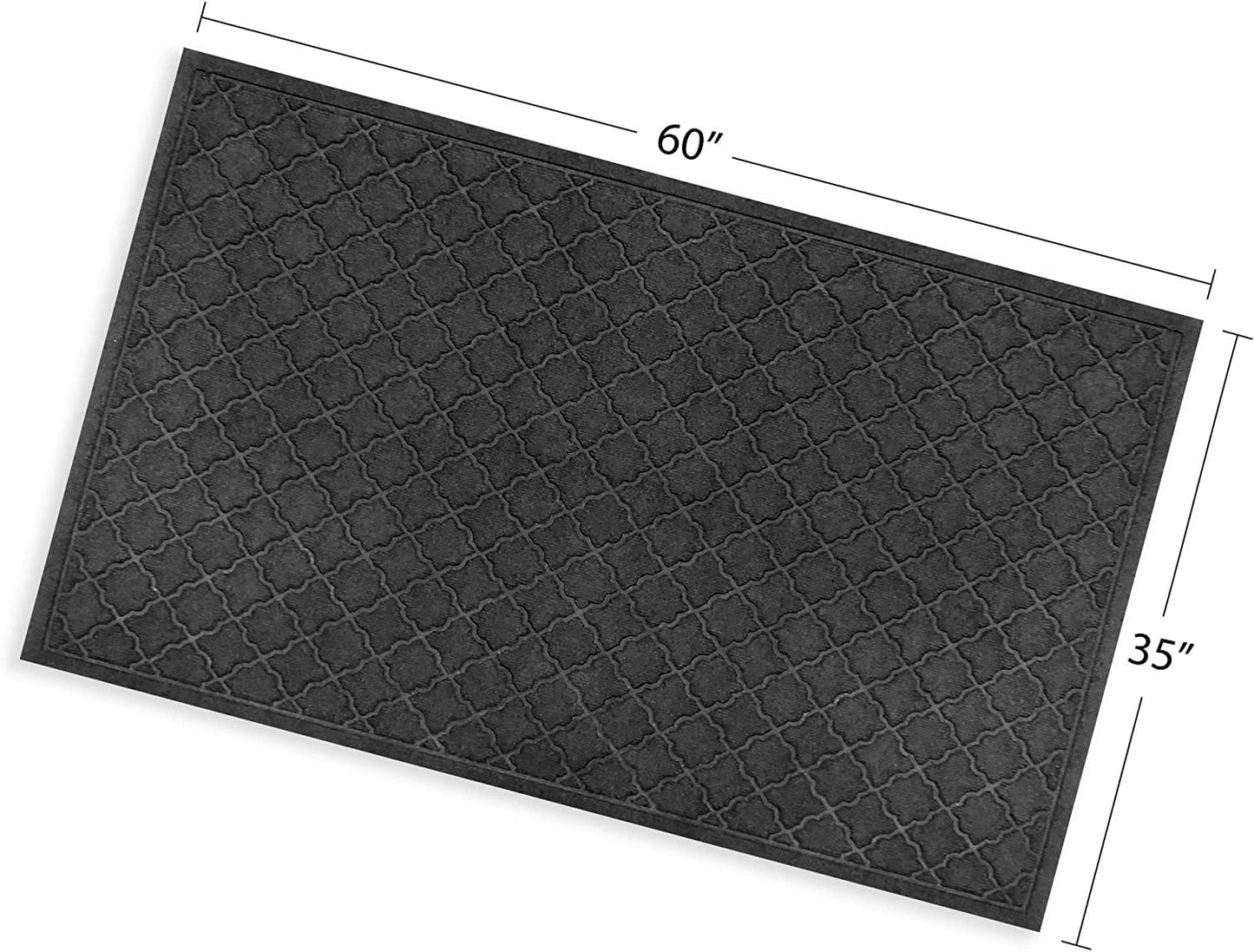 WaterHog Heavy Duty Doorway Mat, 3' x 5', Made in USA, Durable & Skid-Resistant Entryway Mat