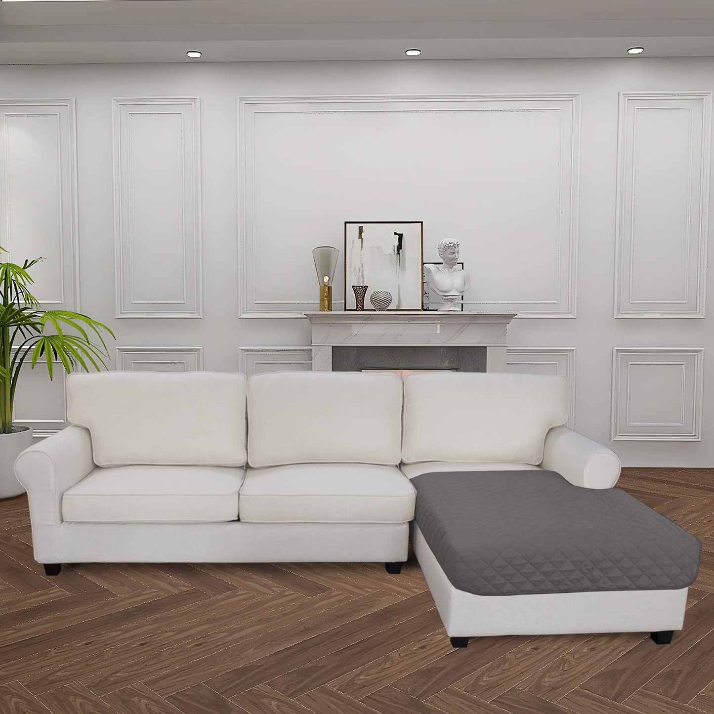 Easy-Going Sectional Couch Covers for Dogs L Shape Sofa Cover Reversible Sofa Slipcover Chaise