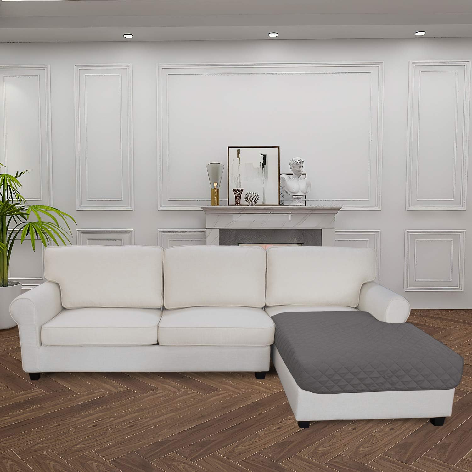 Easy-Going Sectional Couch Covers for Dogs L Shape Sofa Cover Reversible Sofa Slipcover Chaise