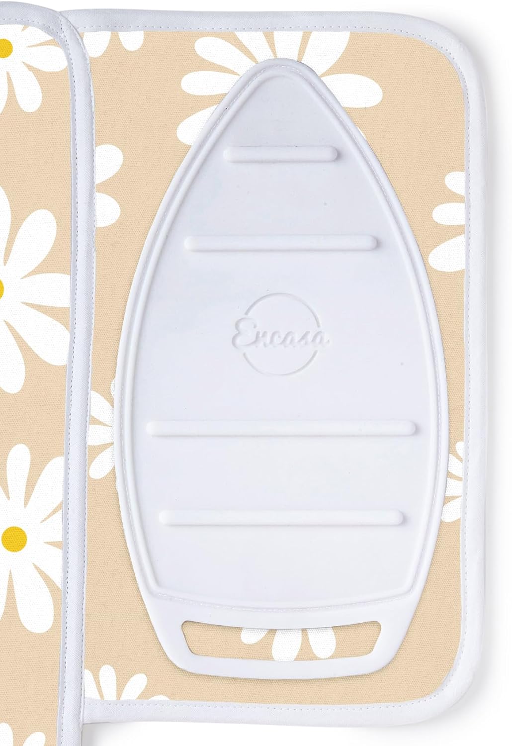 Encasa Homes Ironing Mat/Pad (Small 28"x20") with 3mm Padding & Silicone Iron Rest for Steam
