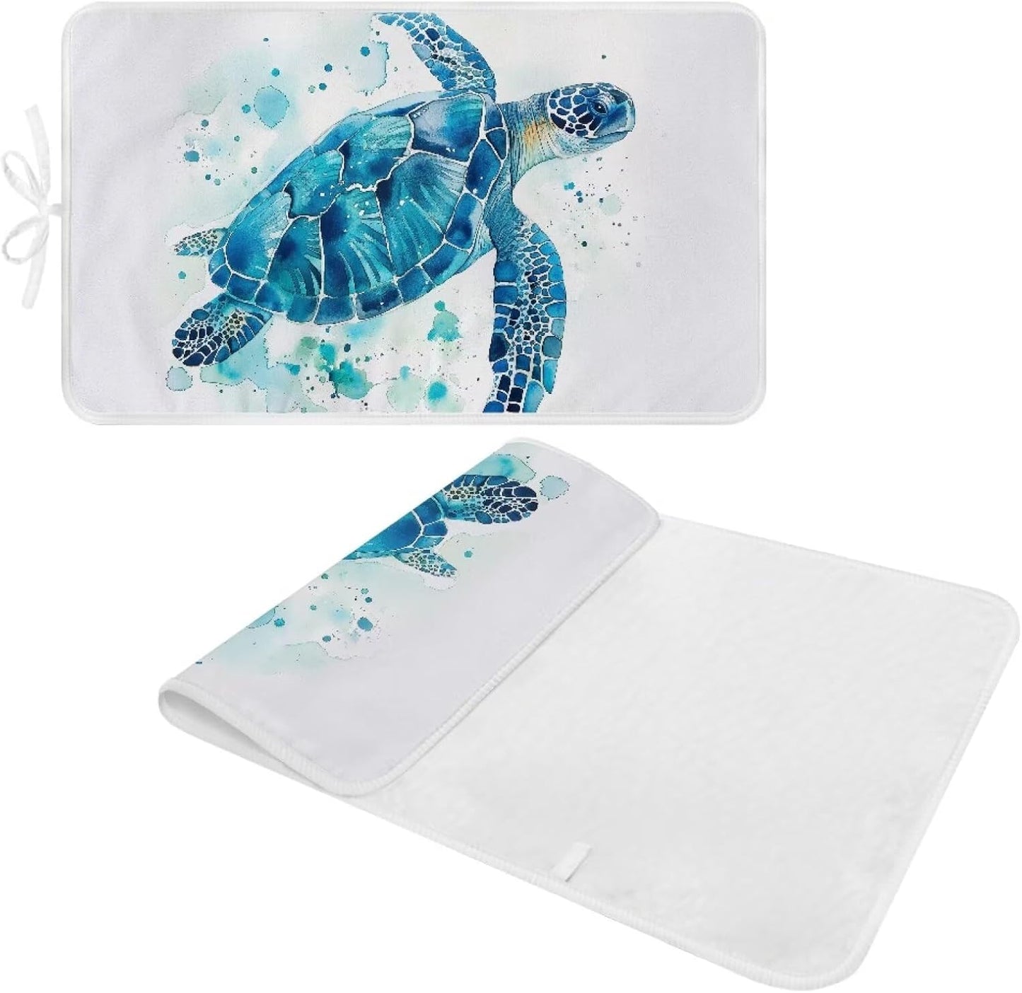 Ironing Mat Thickened Ironing Blanket Sea Turtle Portable Heat Resistant Ironing Pad for