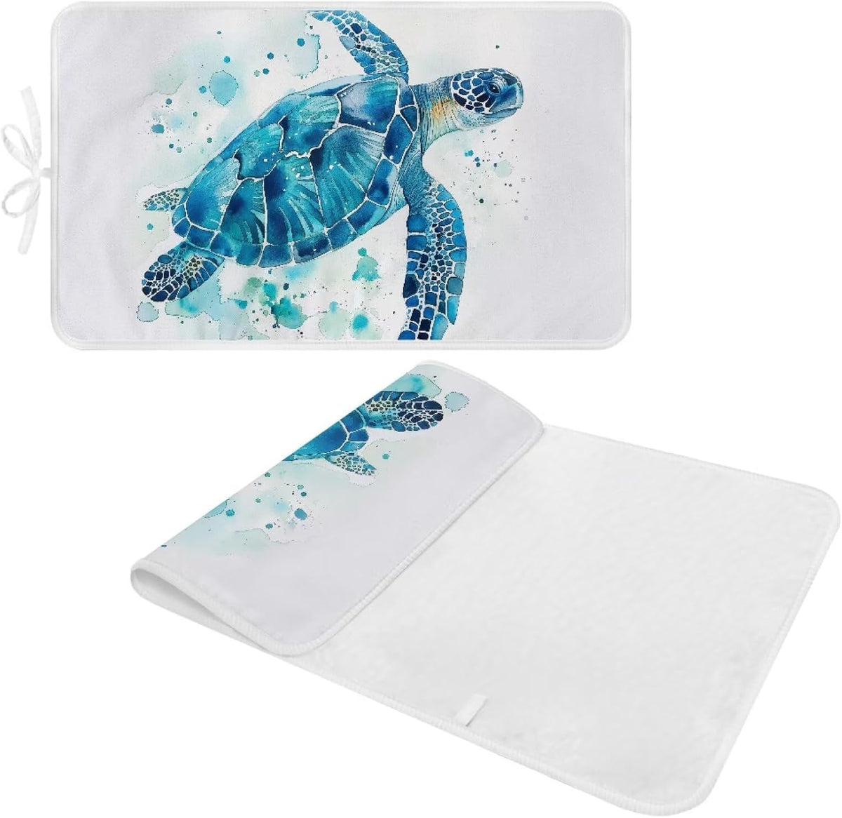 Ironing Mat Thickened Ironing Blanket Sea Turtle Portable Heat Resistant Ironing Pad for