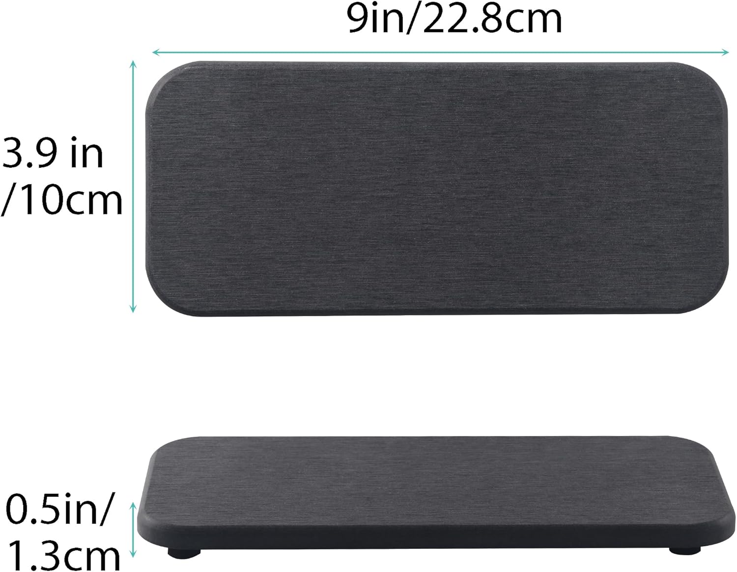 2 Pcs Water Absorbing Stone Trays, Kitchen/Bathroom Sink Soap Dish, Diatomite Tray Used for Hand