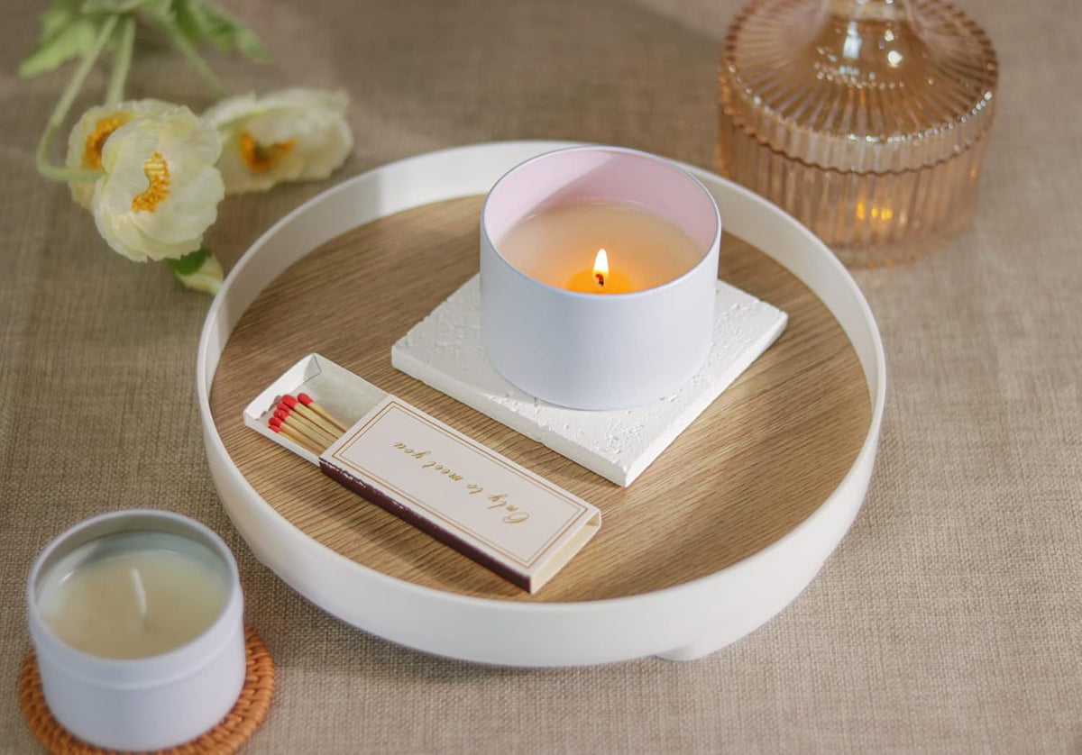 Aroparc White Candle Tins - 8oz, 24 Piece, Straight Sided Bulk Candle Containers for Candle Making