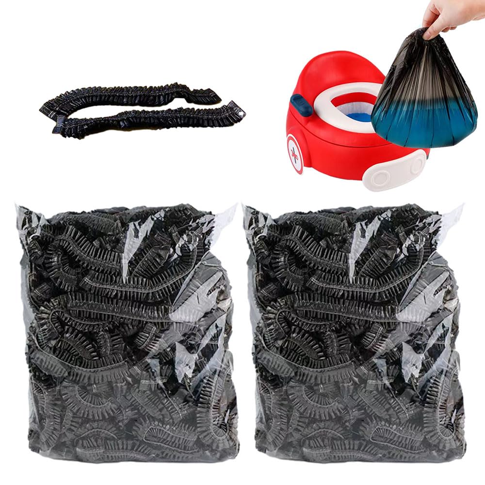 Potty Chair Liners with Elastic, Portable Potty Training Bags, Potty Refill Liners Disposable for
