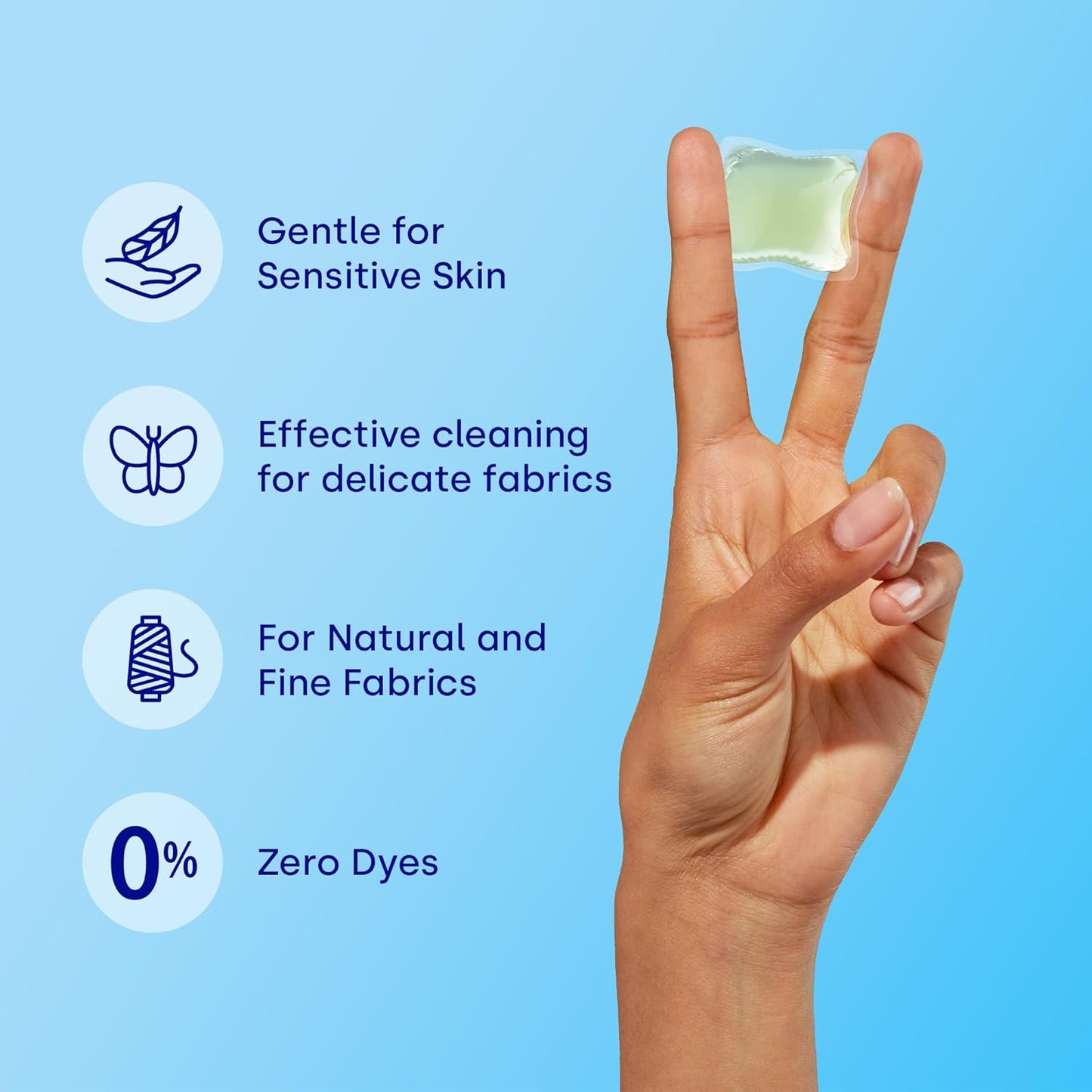 Dropps Sensitive Skin Laundry Detergent Pods, Crisp Breeze (64 Count) - Dermatologist Tested