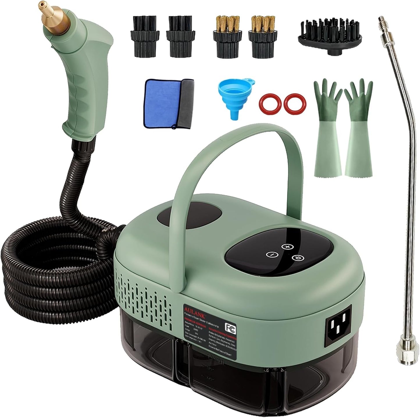 2500W Handheld Steam Cleaner,Portable Car Steamer For Auto Detailing,High-Temperature and Pressure