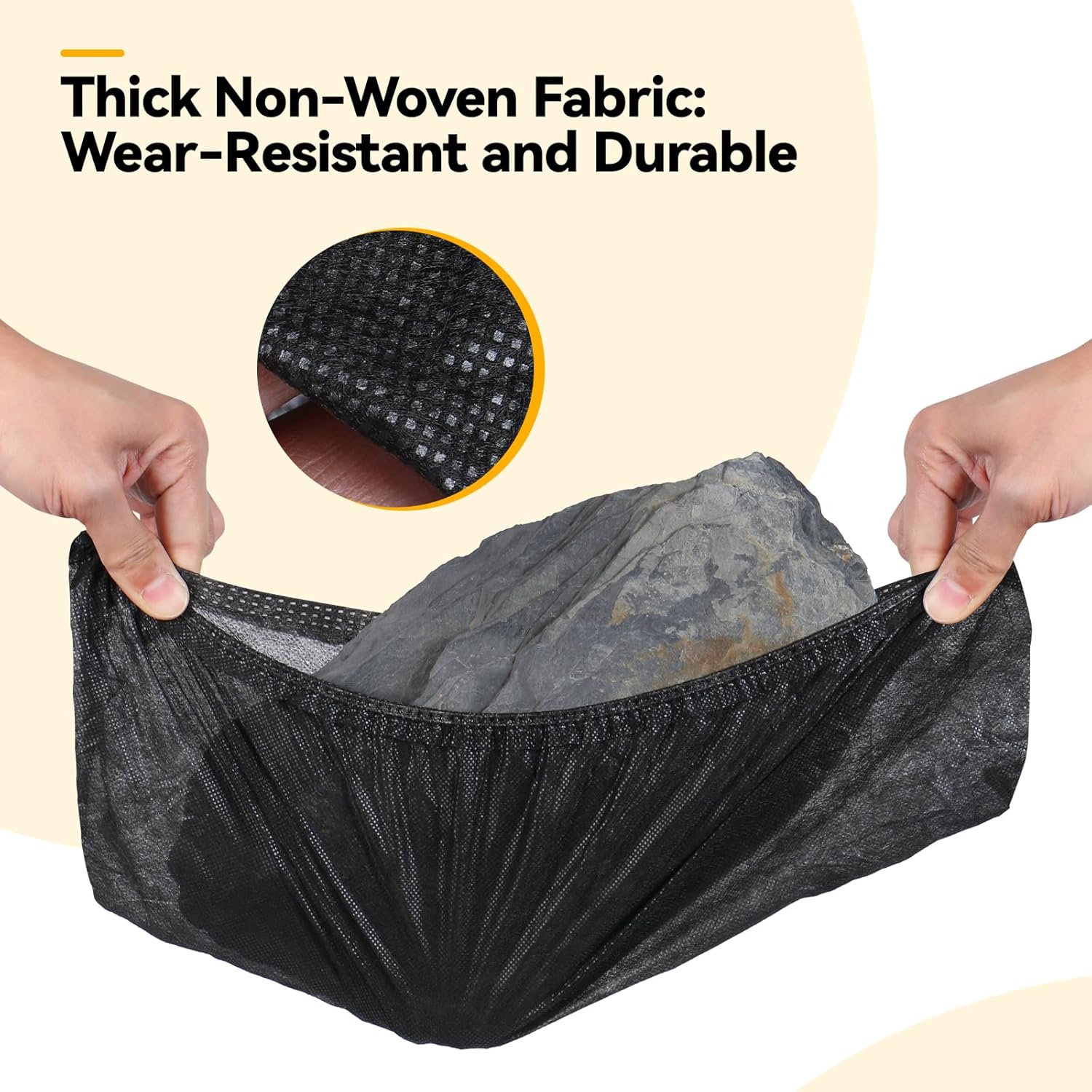 100Pcs Shoe Covers Disposable Non Slip, Large Size Non-Woven Boot Covers, Breathable and Durable