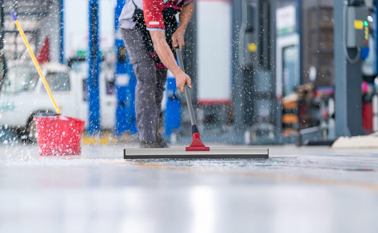 DSV Standard Professional Floor Squeegee for Concrete Floor, 24" Large Heavy Duty Squeegee for