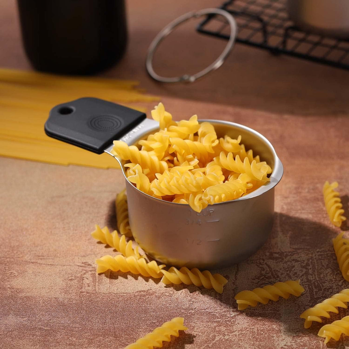 Magnetic Measuring Cups Set Stainless Steel Heavy Duty Metal Measuring Cups for Dry and Liquid
