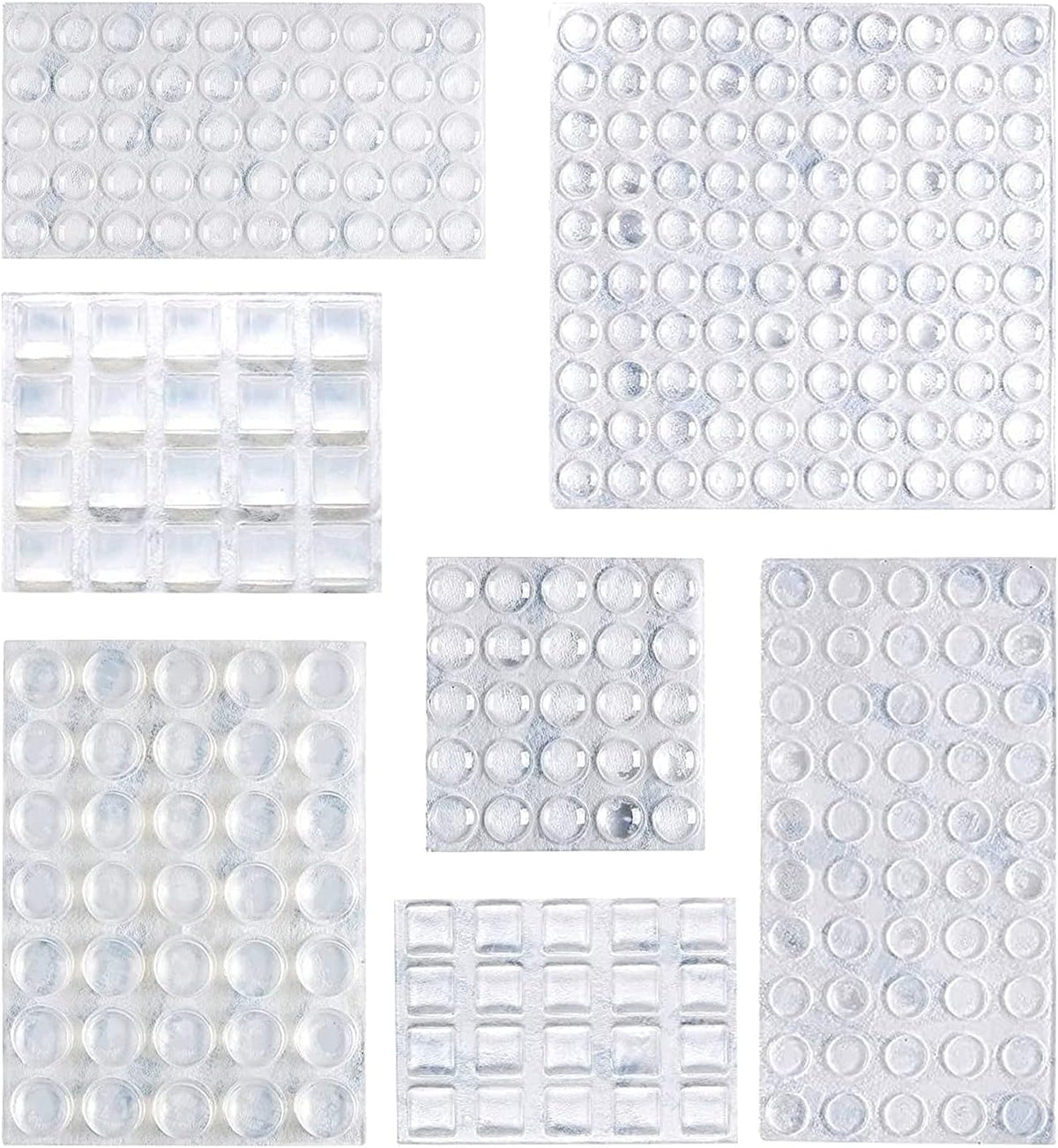 Amazon Basics Cabinet Door Bumper, Clear Self Adhesive Bumpers Pads for Surface Protection and