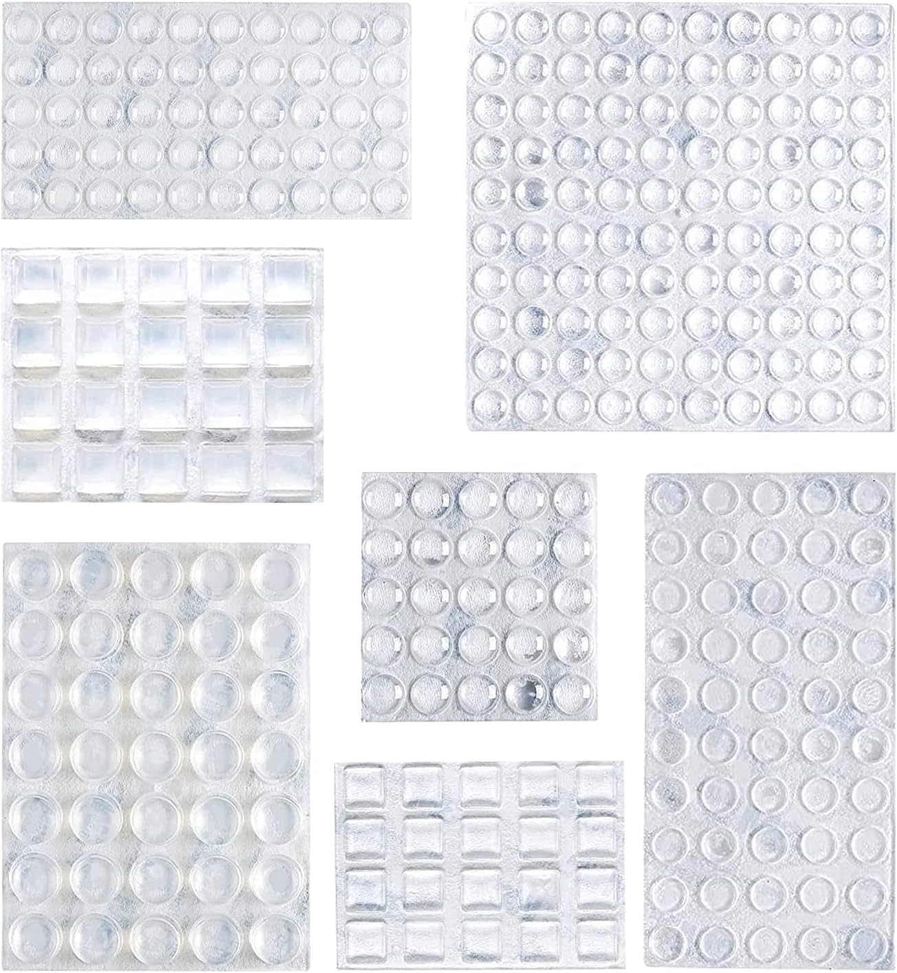 Amazon Basics Cabinet Door Bumper, Clear Self Adhesive Bumpers Pads for Surface Protection and