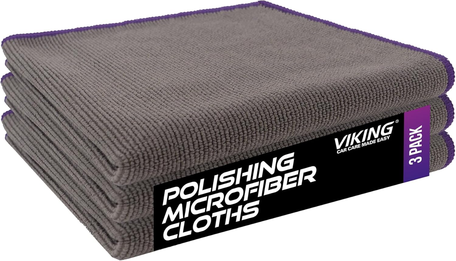 VIKING Microfiber Cleaning Cloth for Car Detailing Kit, Polishing Towels, Car Wax Removal Cloths