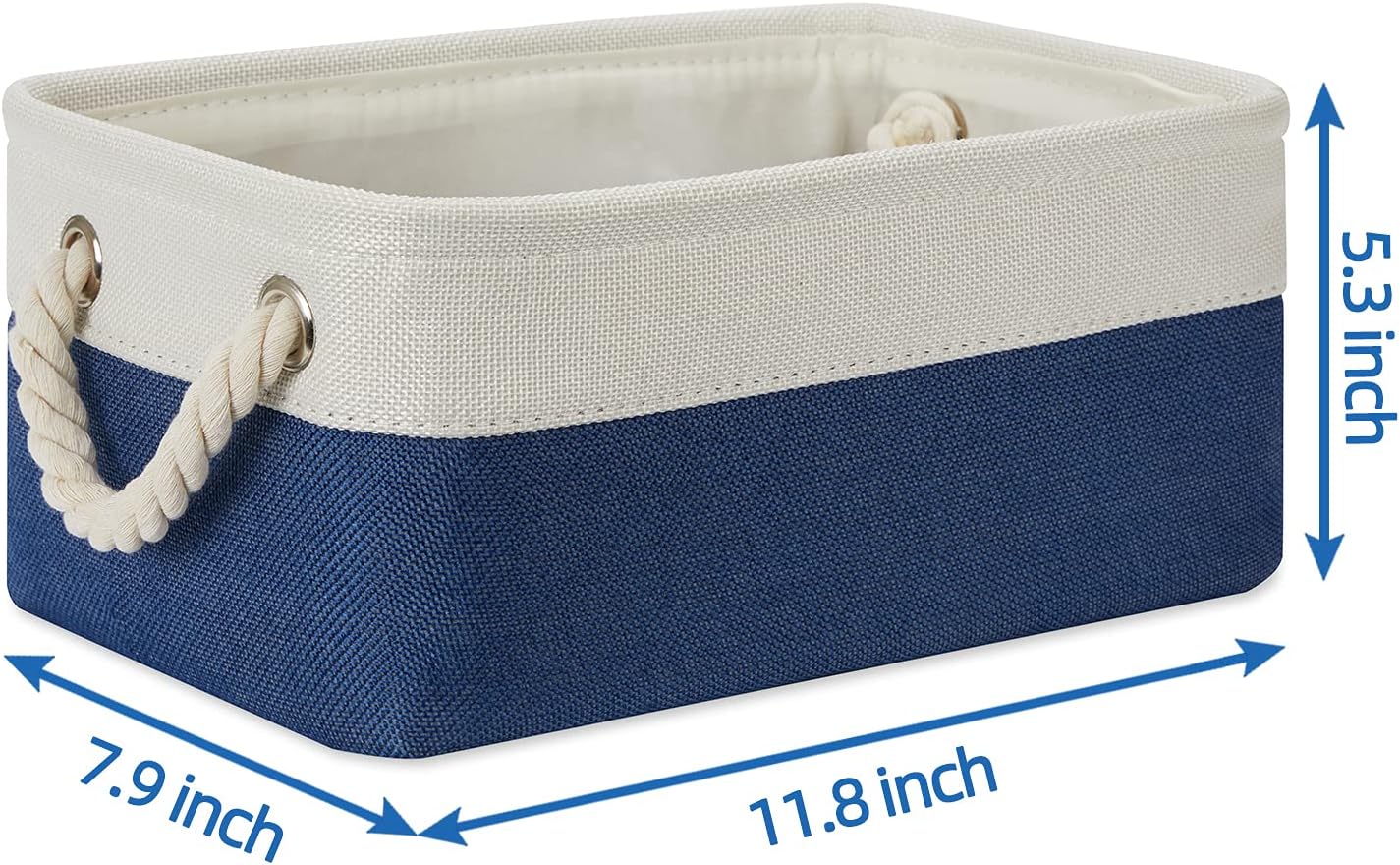 Temary Small Storage Baskets for Shelves, 6 Pcs Empty Gift Baskets for Organizing Clothes, Books