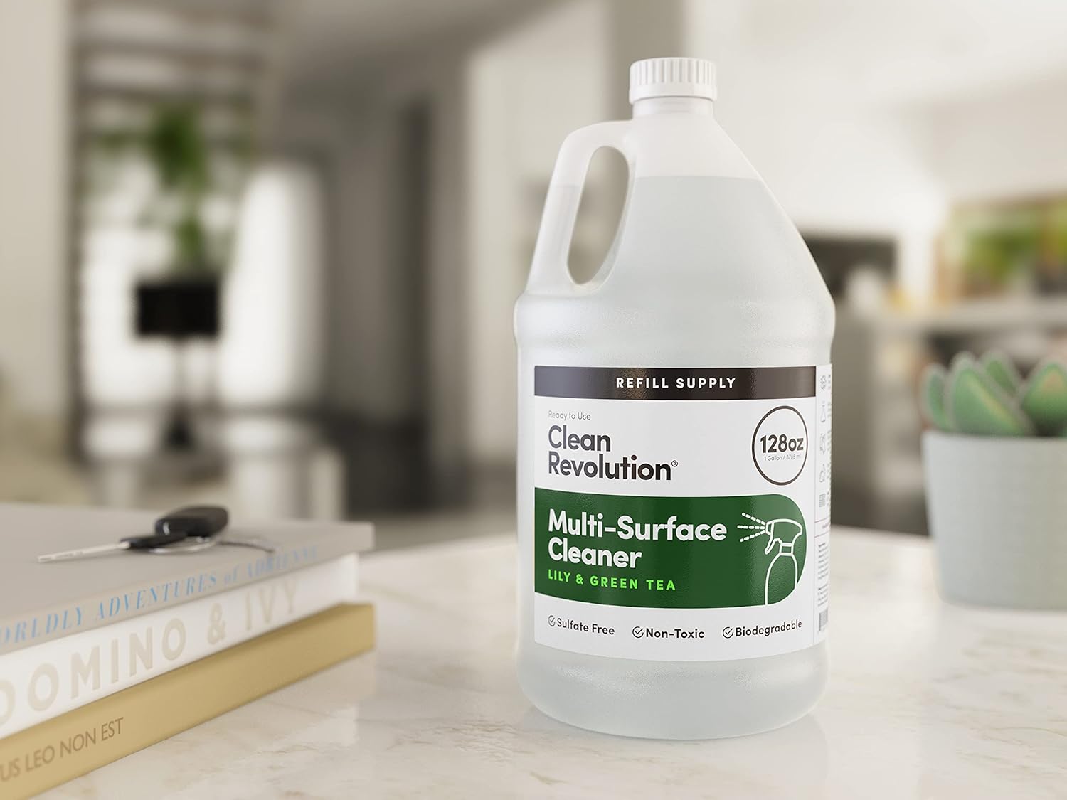 Clean Revolution Multi Surface Cleaner Refill Supply, Non-Toxic, Eco-Friendly & Plant-Based, Ready