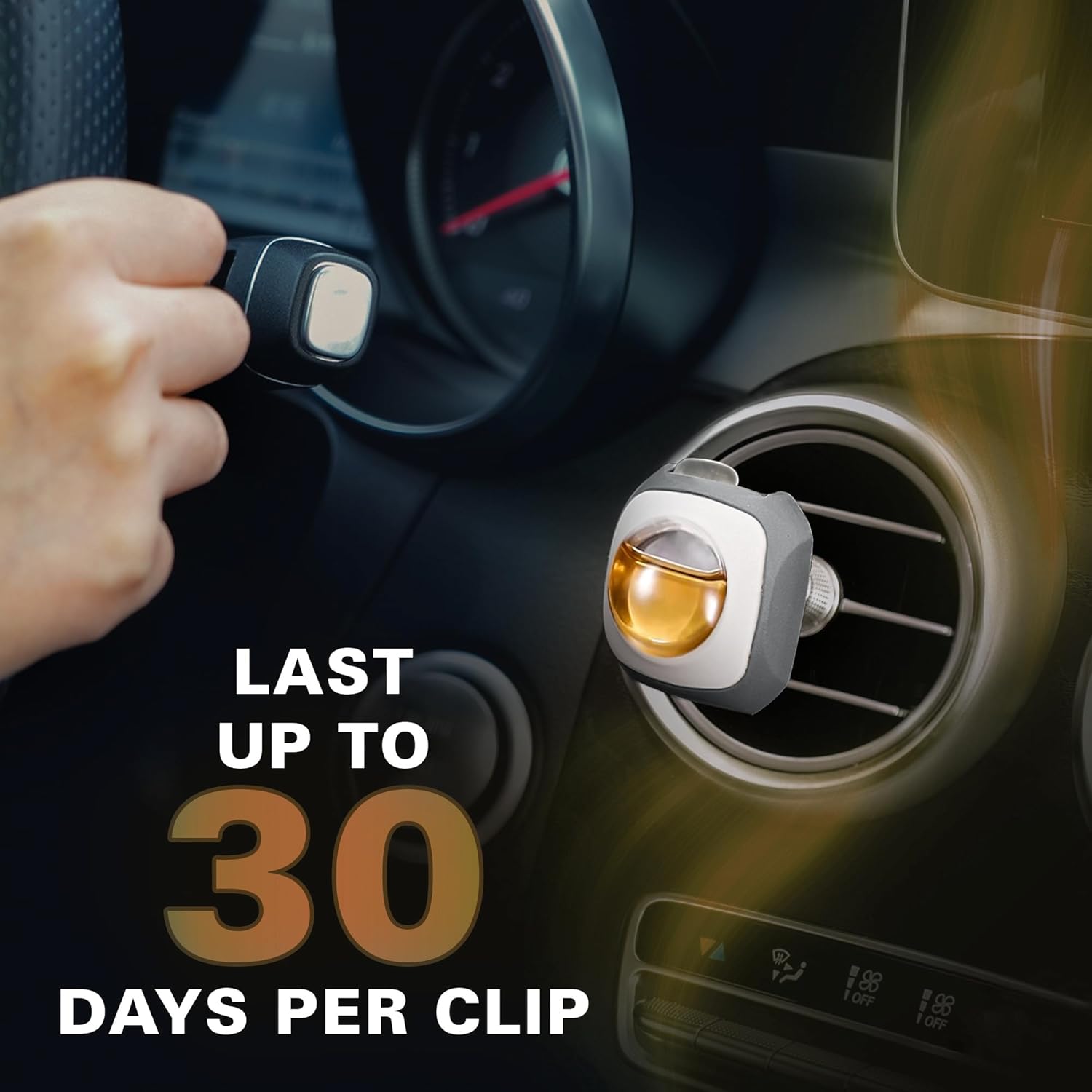 Air Jungles Hawaiian Scent Car Air Freshener Clip, 6 Vent Clips, 4 ml Each, Long Lasting Air