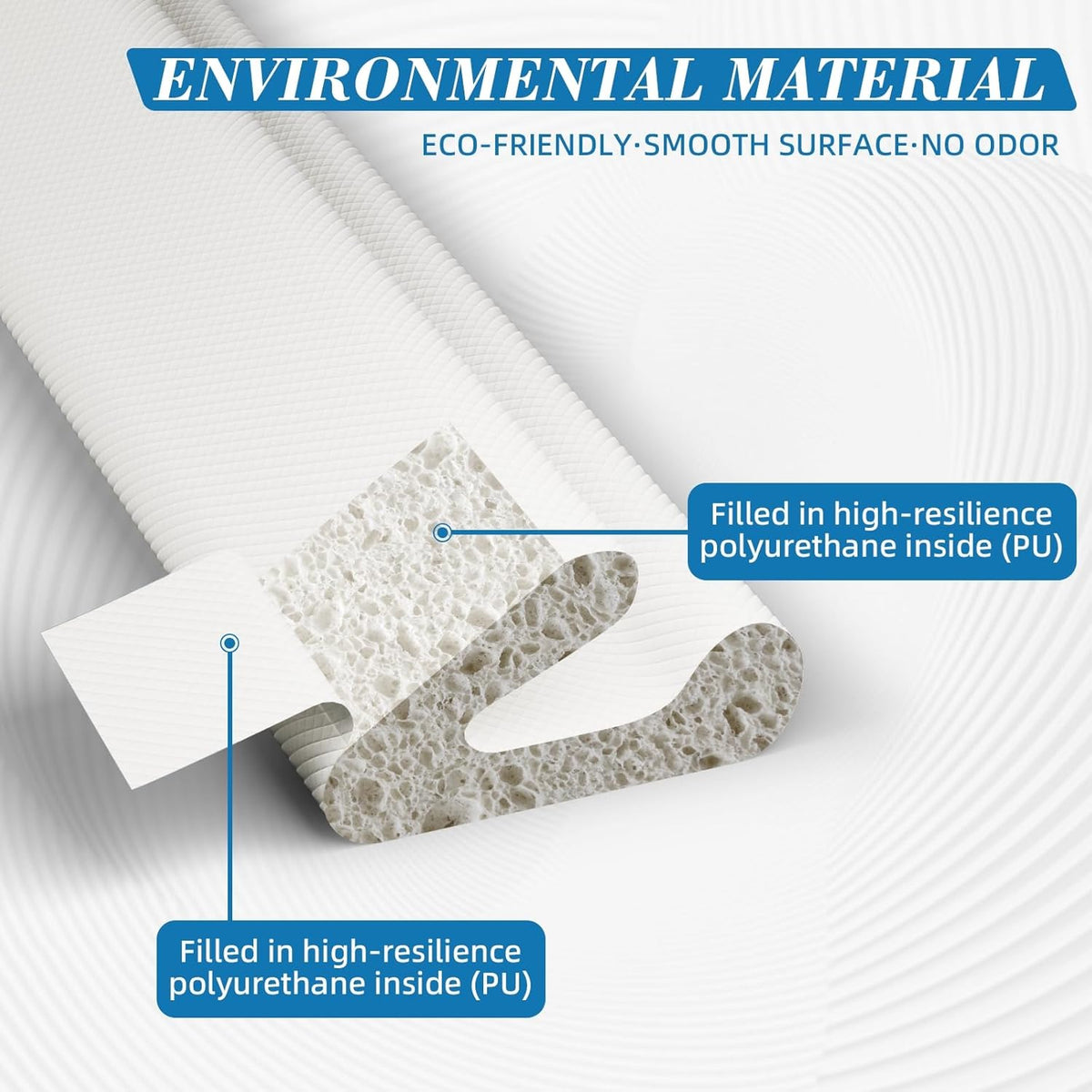 V-Shaped Weather Stripping Door Seal, 33FT Draft Stopper for Doors/Windows, Gaps, Dustproof