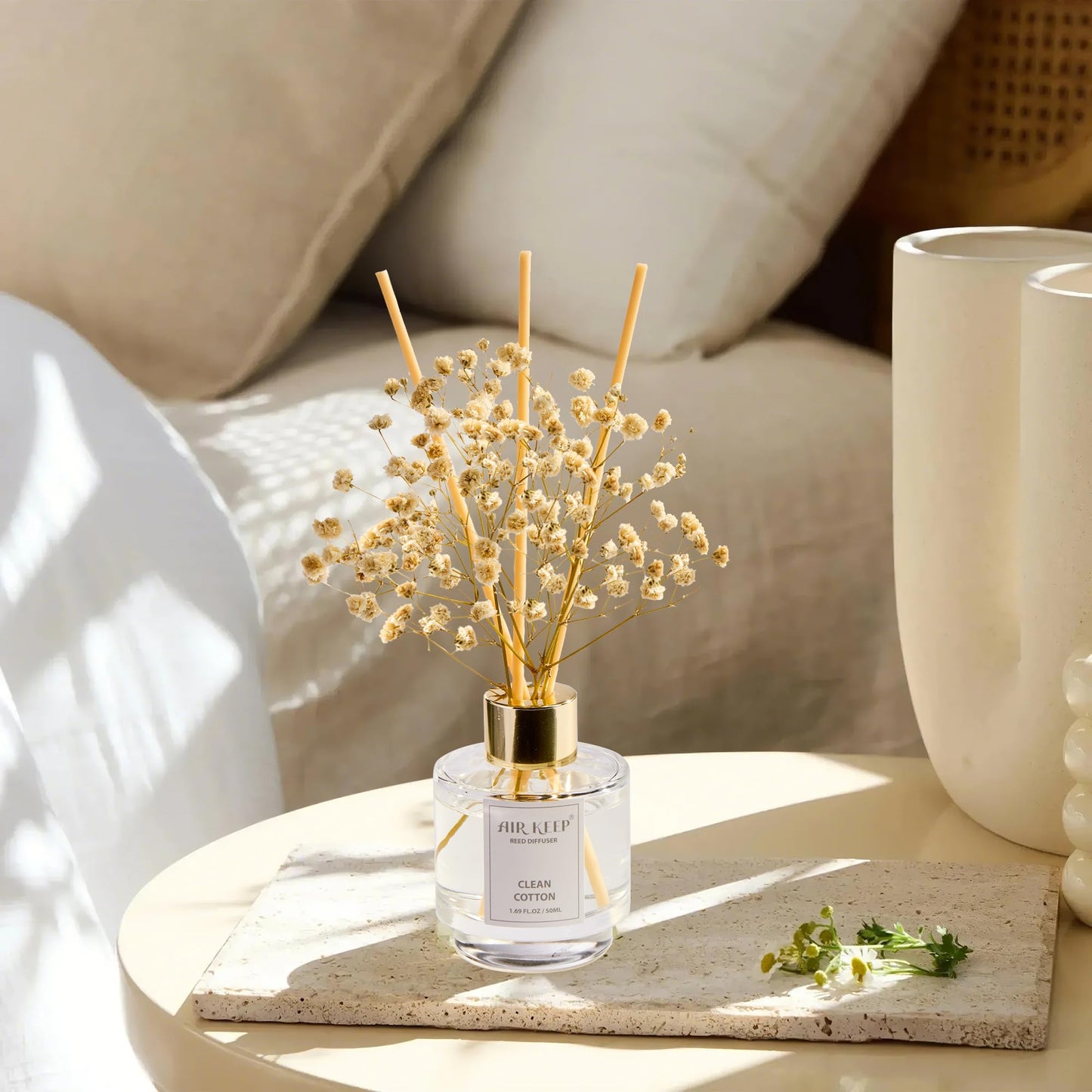 Airkeep Reed Diffuser Set of 3, 50ml, White – view 4